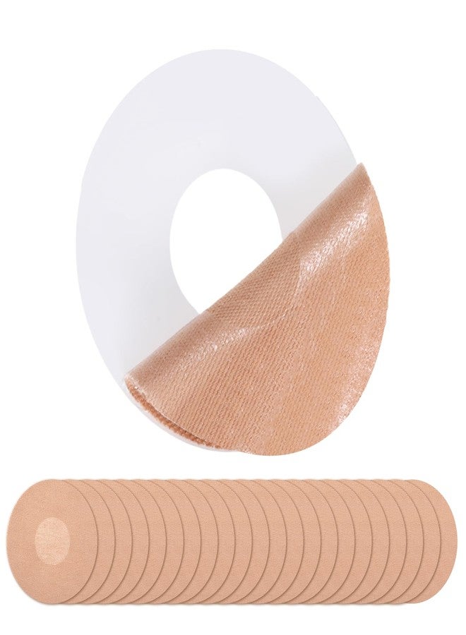 SXoonKing 40 Pack Freestyle Sensor Covers Compatible with Libre 3, CGM Sensor Patches Waterproof Adhesive Patches without Hole, Central Glue-Free, Long Lasting (Tan) - Image 1
